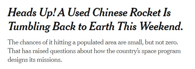 nyt headline