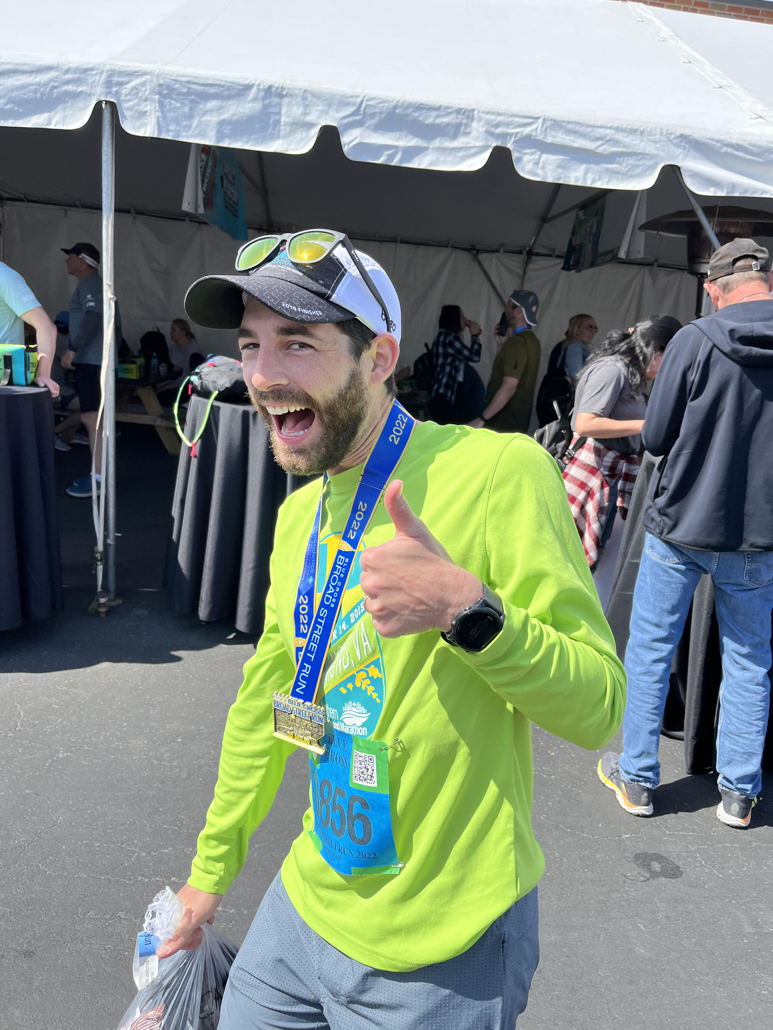 Aaron at Broad Street Run